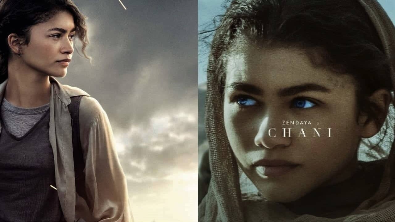 zendaya as chani in dune movie from marvel mj