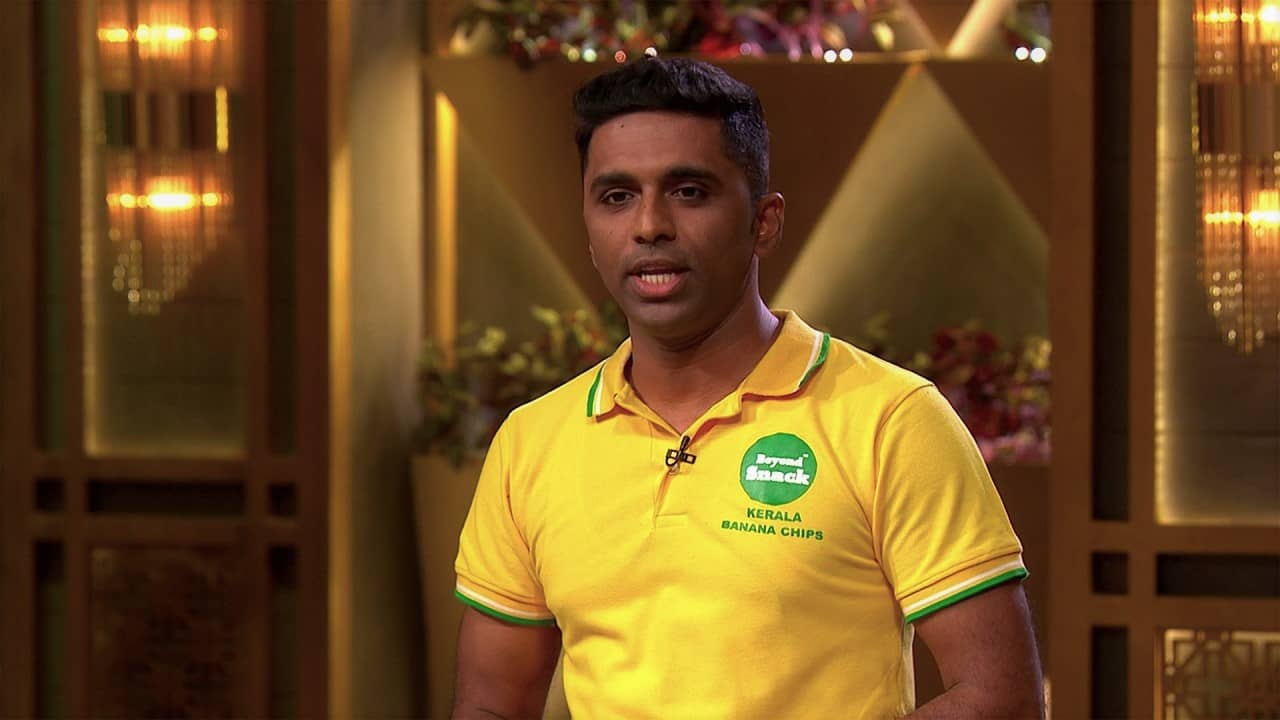 kerala banana chips on Shark Tank India by manas madhu