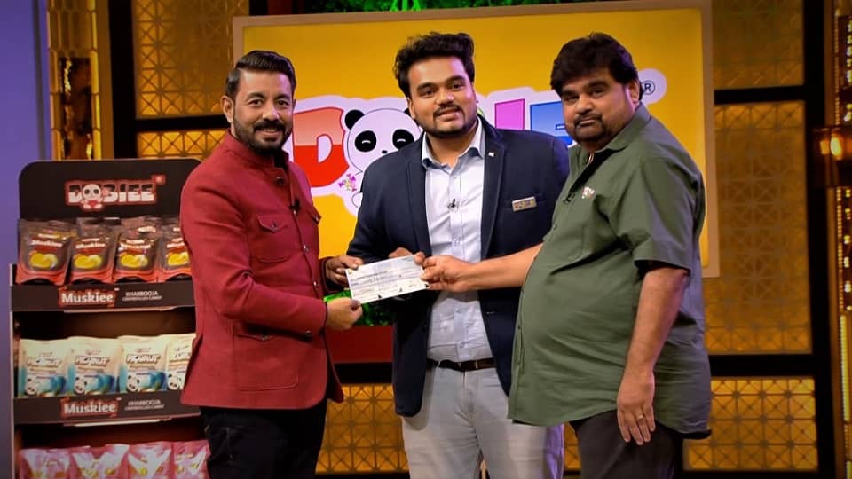 Dobiee Candy with Dharamshis on Shark Tank India