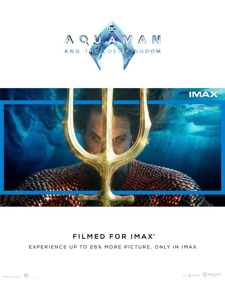 Aquaman and The Lost Kingdom IMAX Ratio