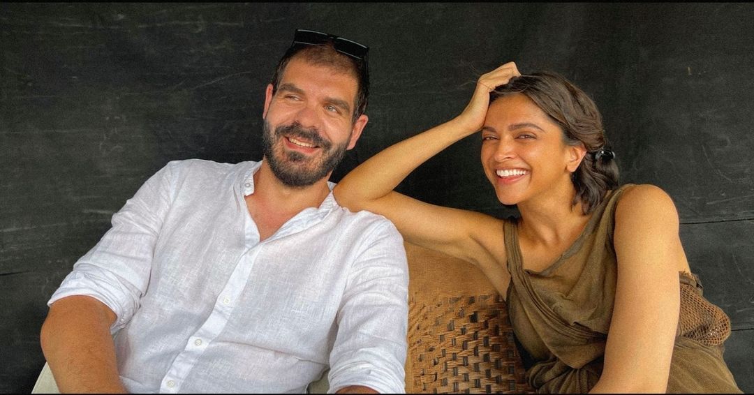 Djordje Stojiljkovic with Deepika Padukone on the sets of Kalki