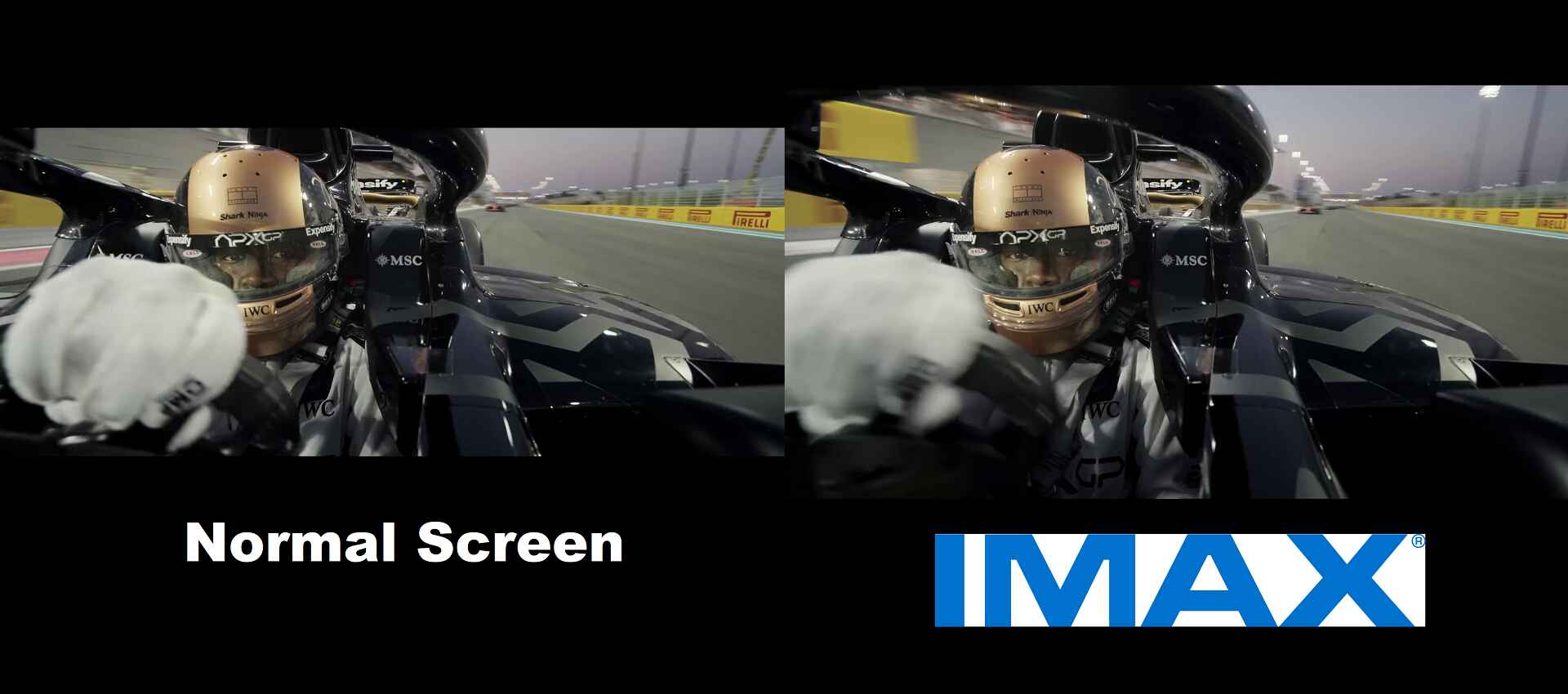 F1 IMAX Aspect Ratio Difference