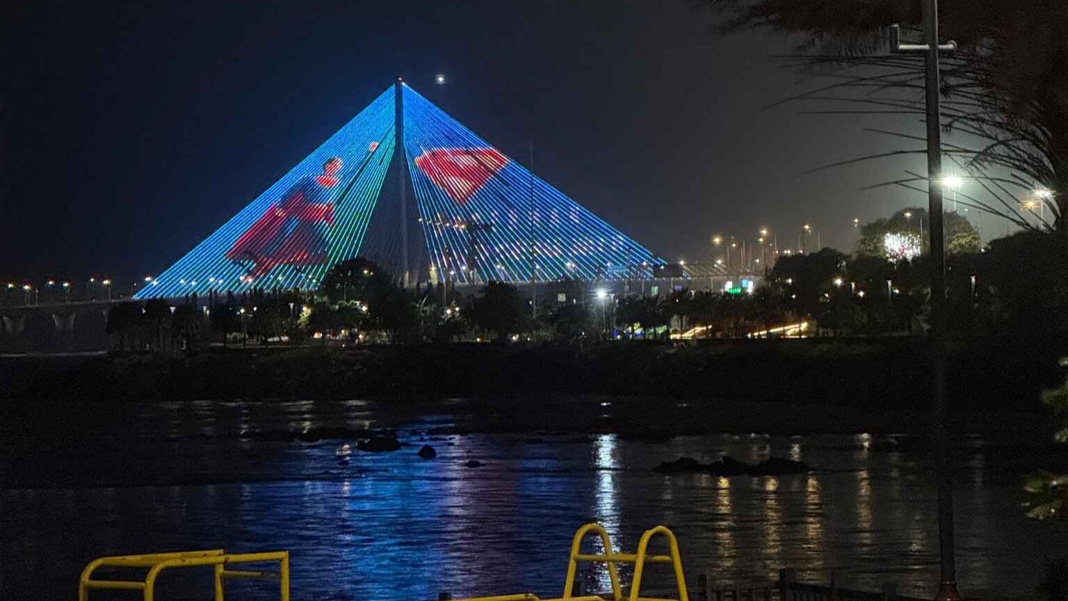 Superman at Bandra-Worli Sea Link Mumbai