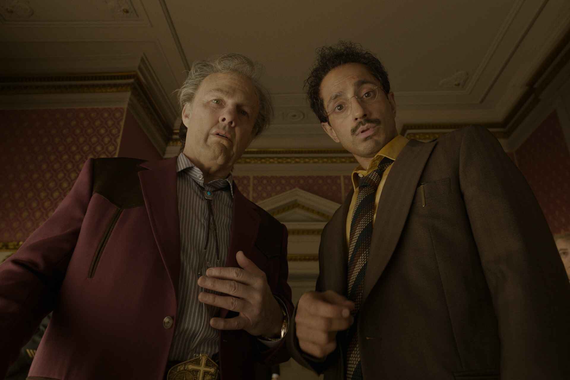 Riz Ahmed as Ganesh with Tom Cruise in Digger